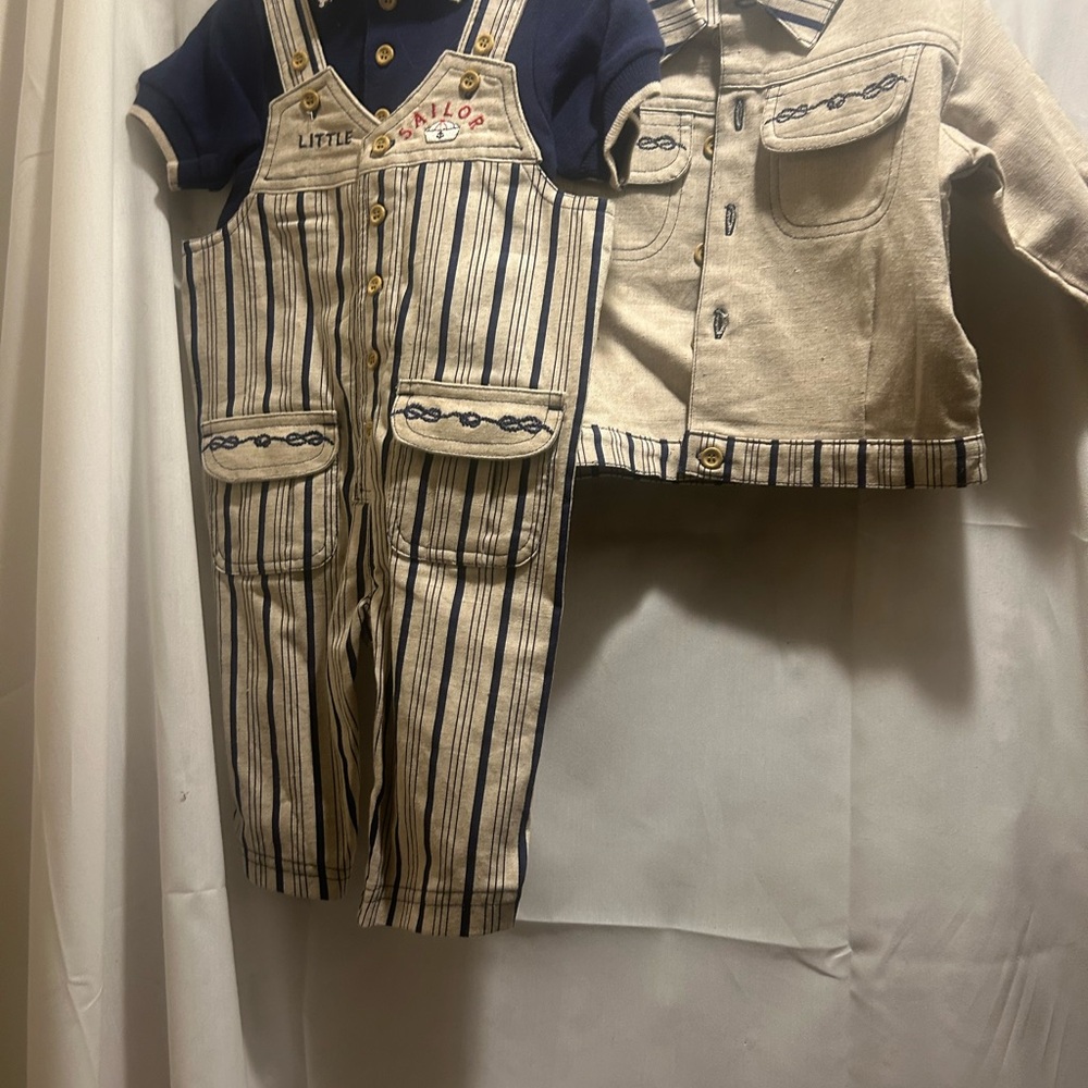 NWT Sz 6/9 mths charter club baby 3pc jacket set